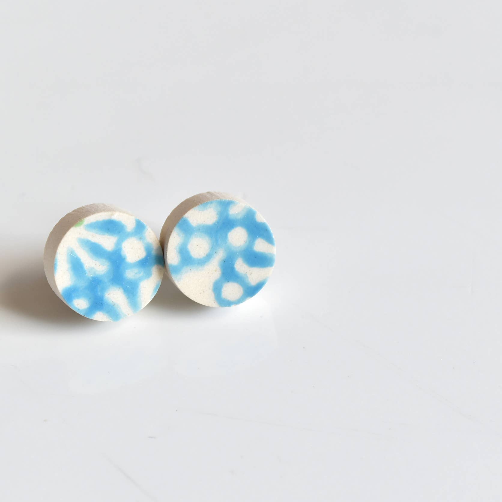 The Broken Plate Pendant Co - Broken Plate Stud Earring  : Mixed Patterns - PMA Store at the Portland Museum of Art, Maine