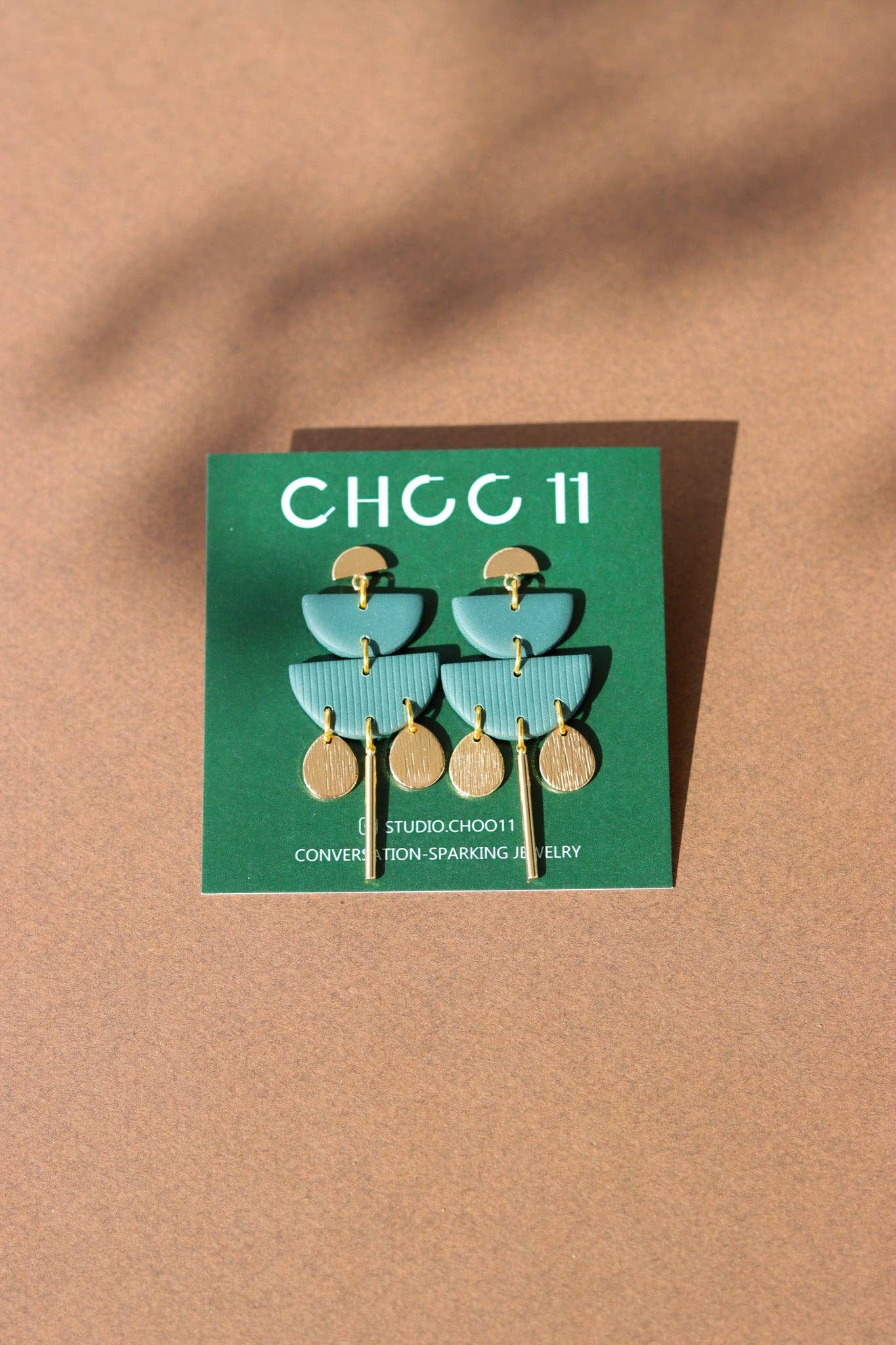 KAYLA EARRINGS // GOLD TONE: Forrest - PMA Store at the Portland Museum of Art, Maine