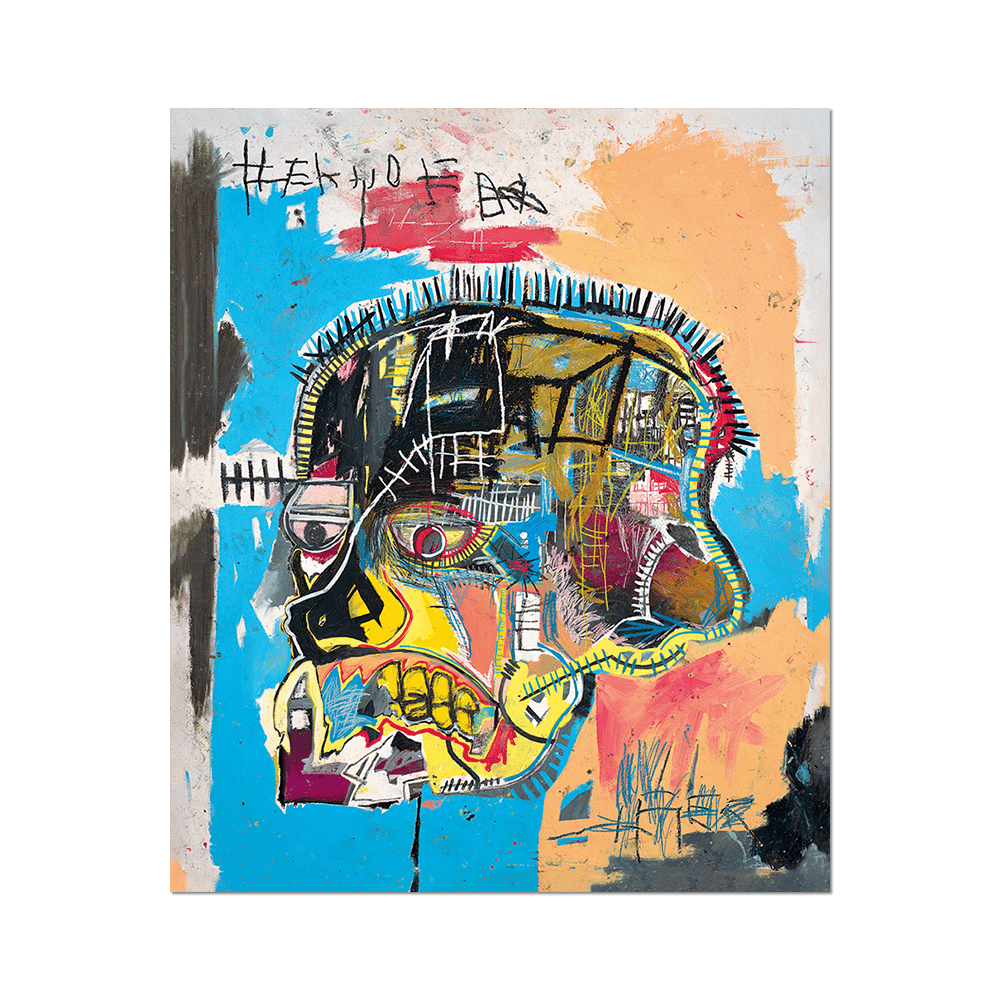 Apply Stickers - Skull by Basquiat - Die-Cut Sticker - PMA Store at the Portland Museum of Art, Maine