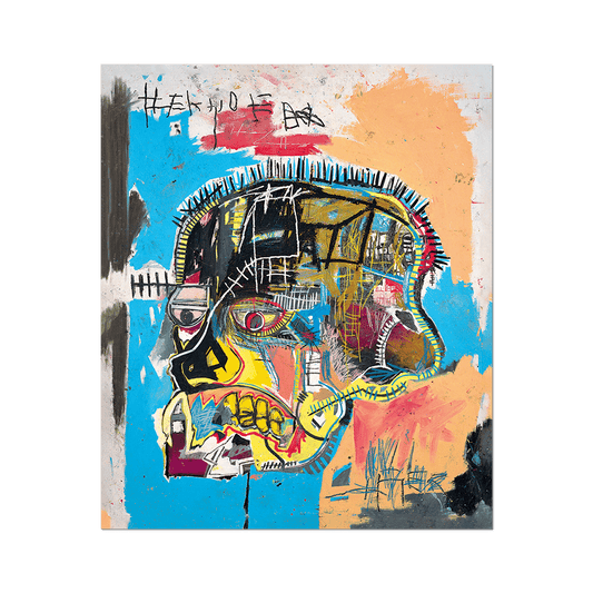 Apply Stickers - Skull by Basquiat - Die-Cut Sticker - PMA Store at the Portland Museum of Art, Maine