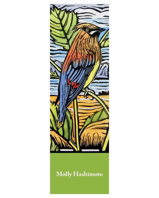 Pomegranate - Molly Hashimoto: Cedar Waxwing Bookmark - PMA Store at the Portland Museum of Art, Maine
