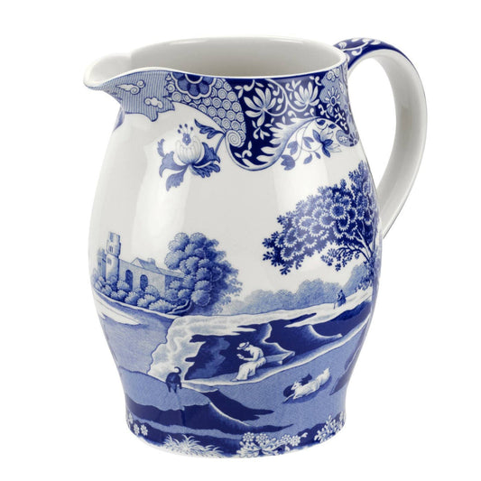 Spode Blue Italian Pitcher - PMA Store at the Portland Museum of Art, Maine