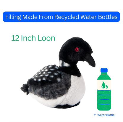 Earth Keeperz Loon medium 12" Recycled Plush - PMA Store at the Portland Museum of Art, Maine