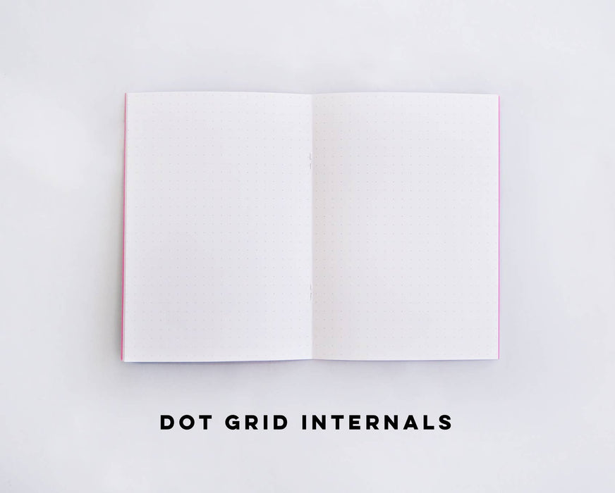 Blue Terrazzo 44 Page Notebook: Dot Grid