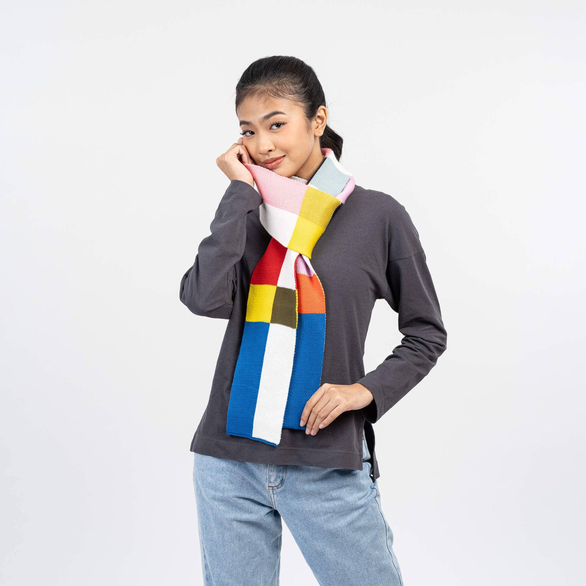 VERLOOP | knits - Chroma Skinny Scarf: Black - PMA Store at the Portland Museum of Art, Maine