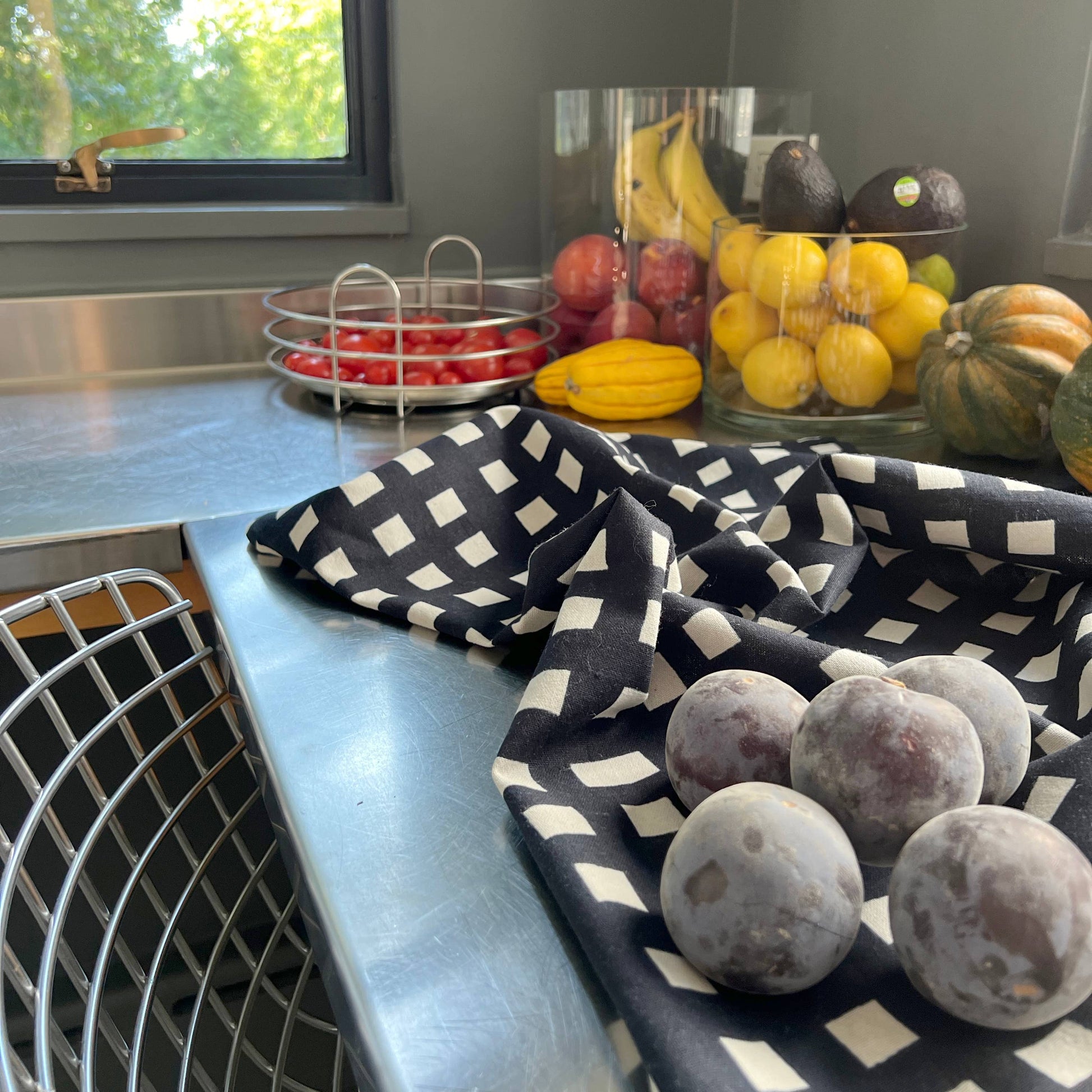 Tea Towels (Set of 2): Loopy Melon - PMA Store at the Portland Museum of Art, Maine