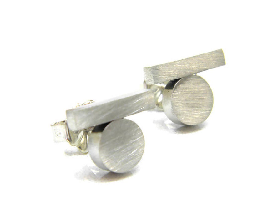 MARTINI Jewels - Minimalism Recycled Sterling Silver Earrings - V16