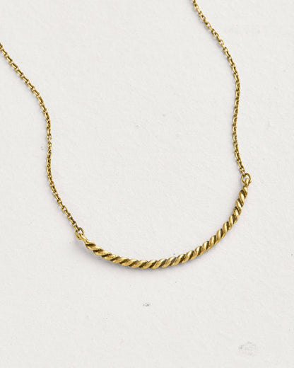Sailors Valentine - Rope Cresent Necklace: Default Title - PMA Store at the Portland Museum of Art, Maine