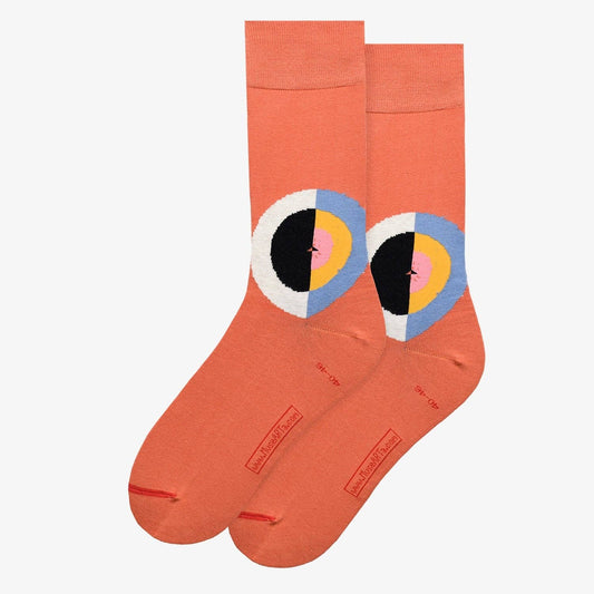 ART SOX - MuseARTa GmbH - Hilma af Klint - The Swan Nr. 17: Orange / EU 36-40 | UK 3½-6½ | US 6-9 - PMA Store at the Portland Museum of Art, Maine