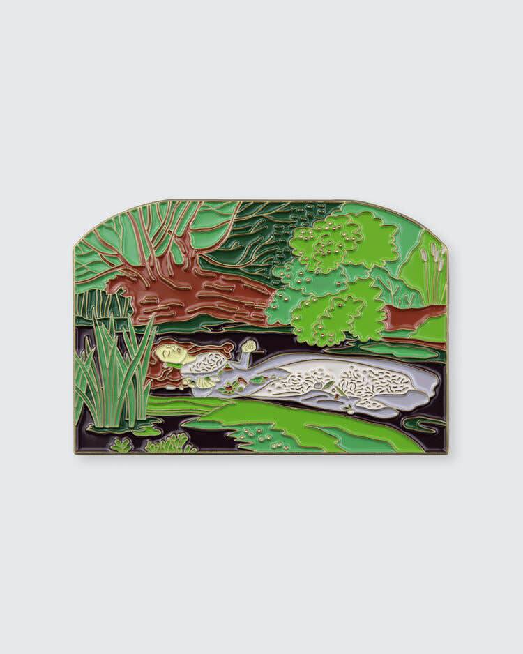Pin Museum - Ophelia • Enamel Pin - PMA Store at the Portland Museum of Art, Maine