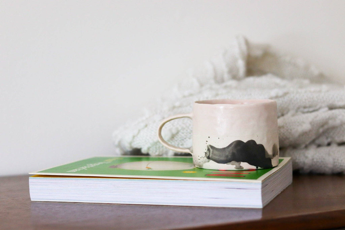 Elizabeth Benotti Ceramics - Pinched Splatter Mug: Daybreak - PMA Store at the Portland Museum of Art, Maine