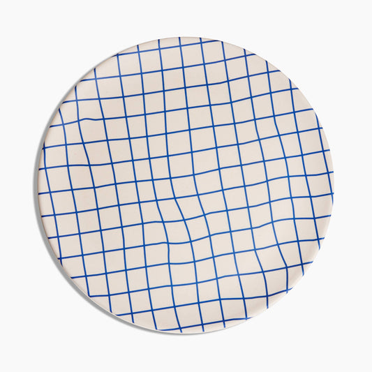 Poketo - Bamboo Dinner Plates in Grid Set - PMA Store at the Portland Museum of Art, Maine