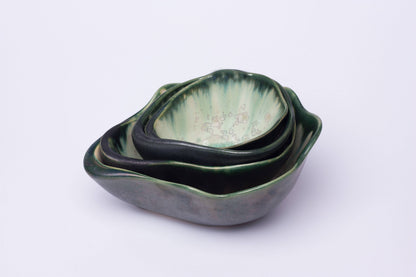 Alison Evans Ceramics - Oyster Sauce Bowl: Abalone & Tortoise
