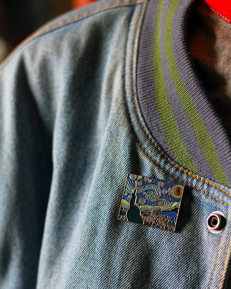 The Starry Night • Enamel Pin - PMA Store at the Portland Museum of Art, Maine