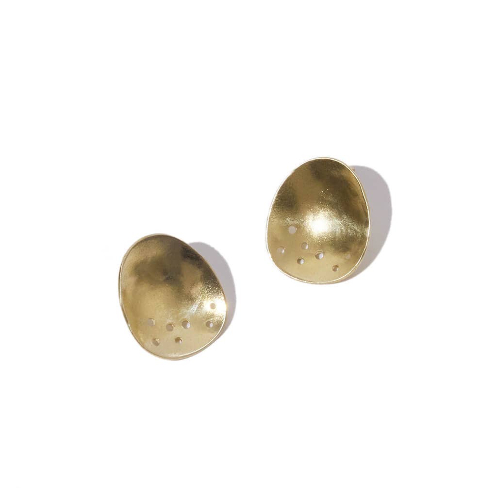 MULXIPLY - Mini Origin Earrings | Brass - PMA Store at the Portland Museum of Art, Maine