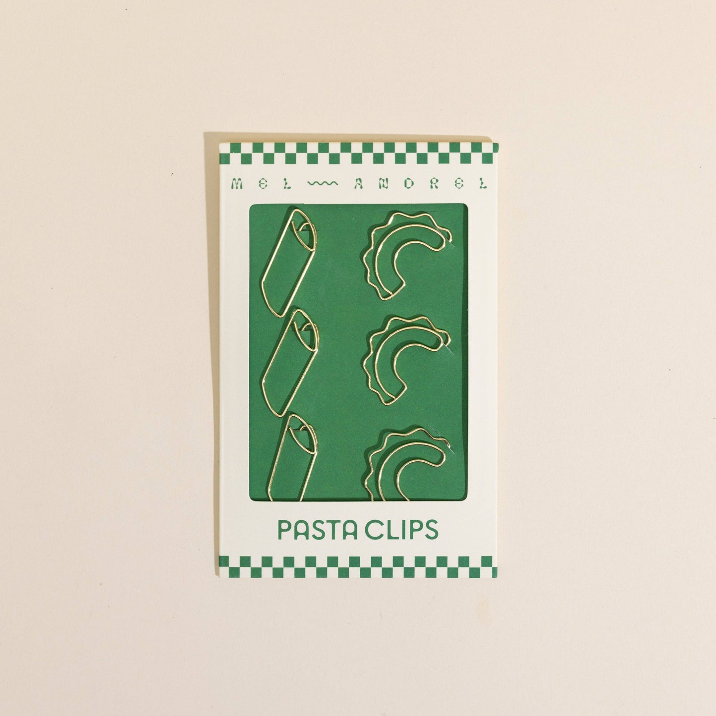 Mel Andrel - Pasta Paper Clips - Creste di Gallo + Penne