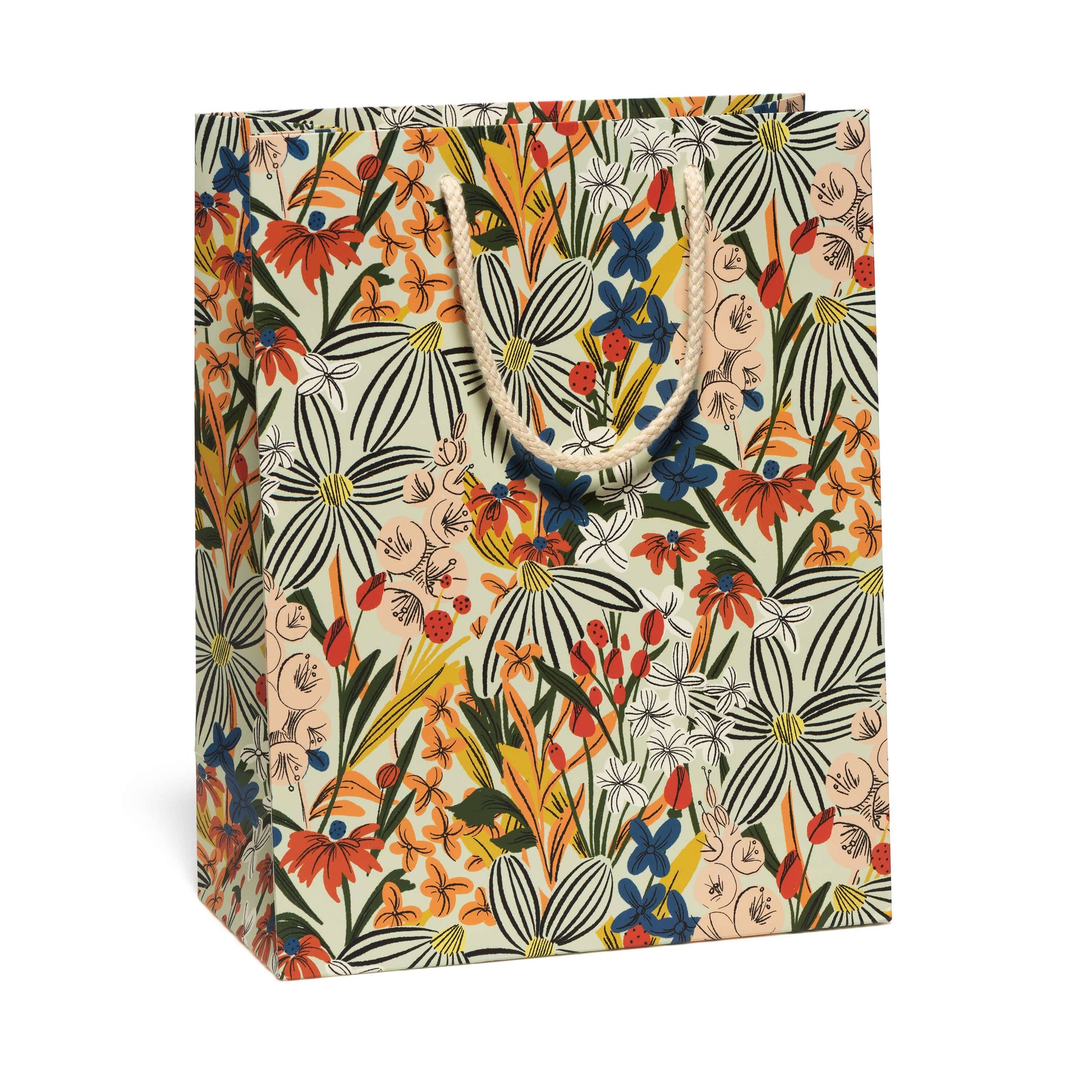 Striped Florals gift bags: Medium - PMA Store at the Portland Museum of Art, Maine