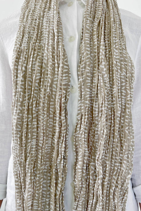 See Design - Cotton Scarf: Speck Fuchsia/Orange - PMA Store at the Portland Museum of Art, Maine