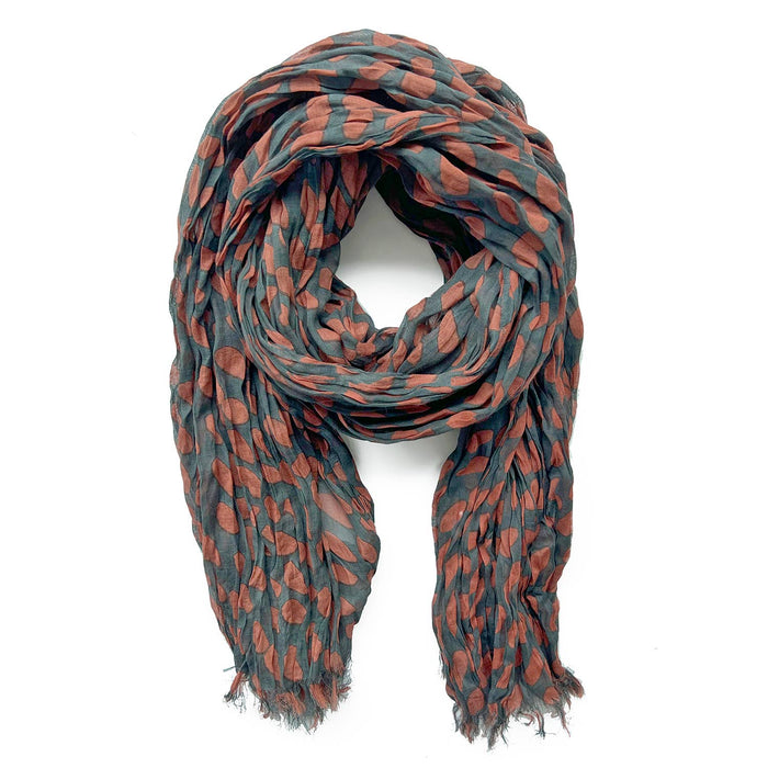 See Design - Cotton Scarf: Speck Fuchsia/Orange - PMA Store at the Portland Museum of Art, Maine