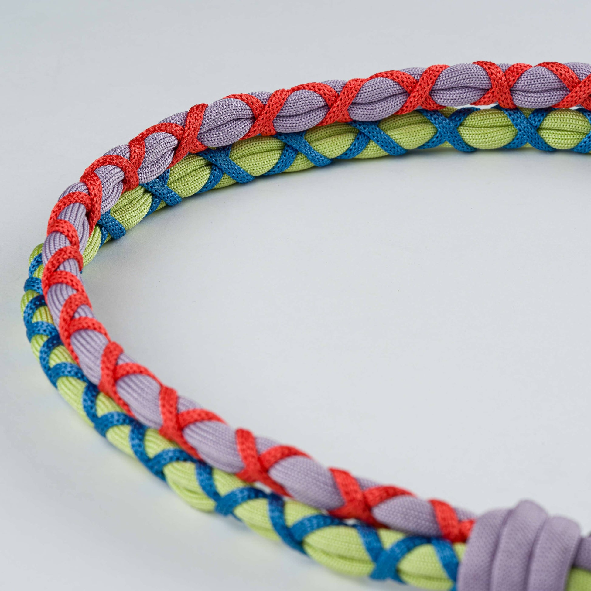 Braided Double Shoulder Strap: Kelly White - PMA Store at the Portland Museum of Art, Maine