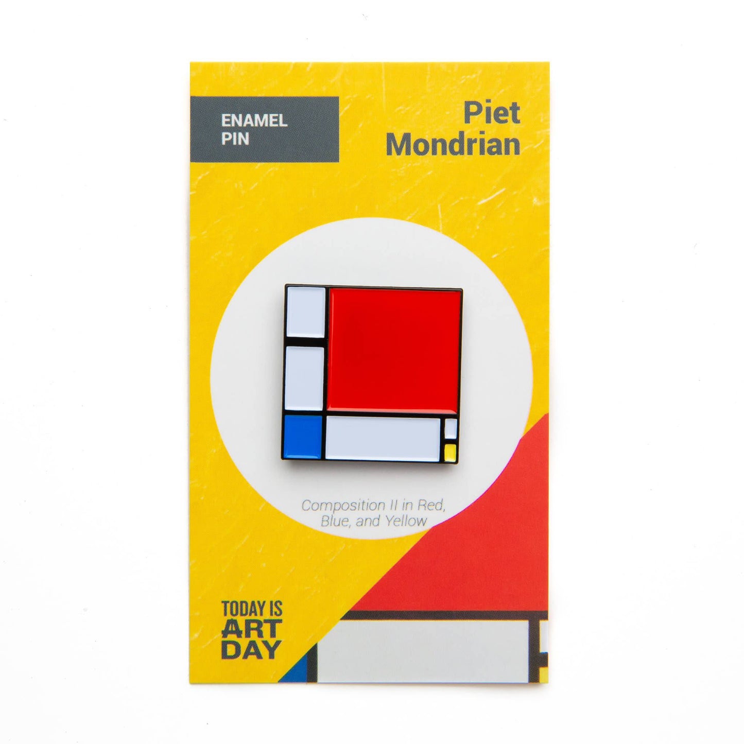 Today is Art Day - Pin - Composition - Mondrian - PMA Store at the Portland Museum of Art, Maine