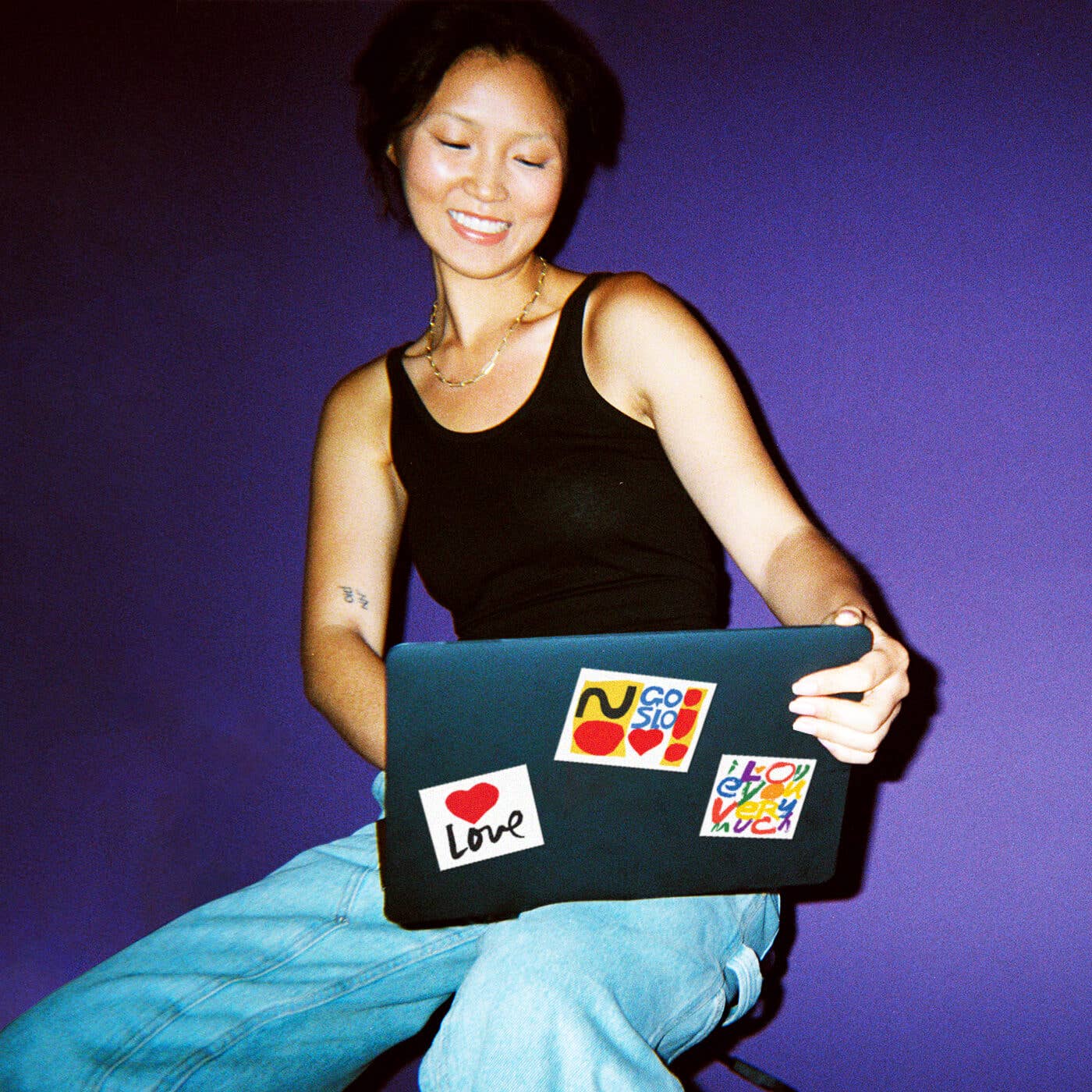 Apply Stickers - Go Slo by Corita Kent - Die-Cut Sticker - PMA Store at the Portland Museum of Art, Maine