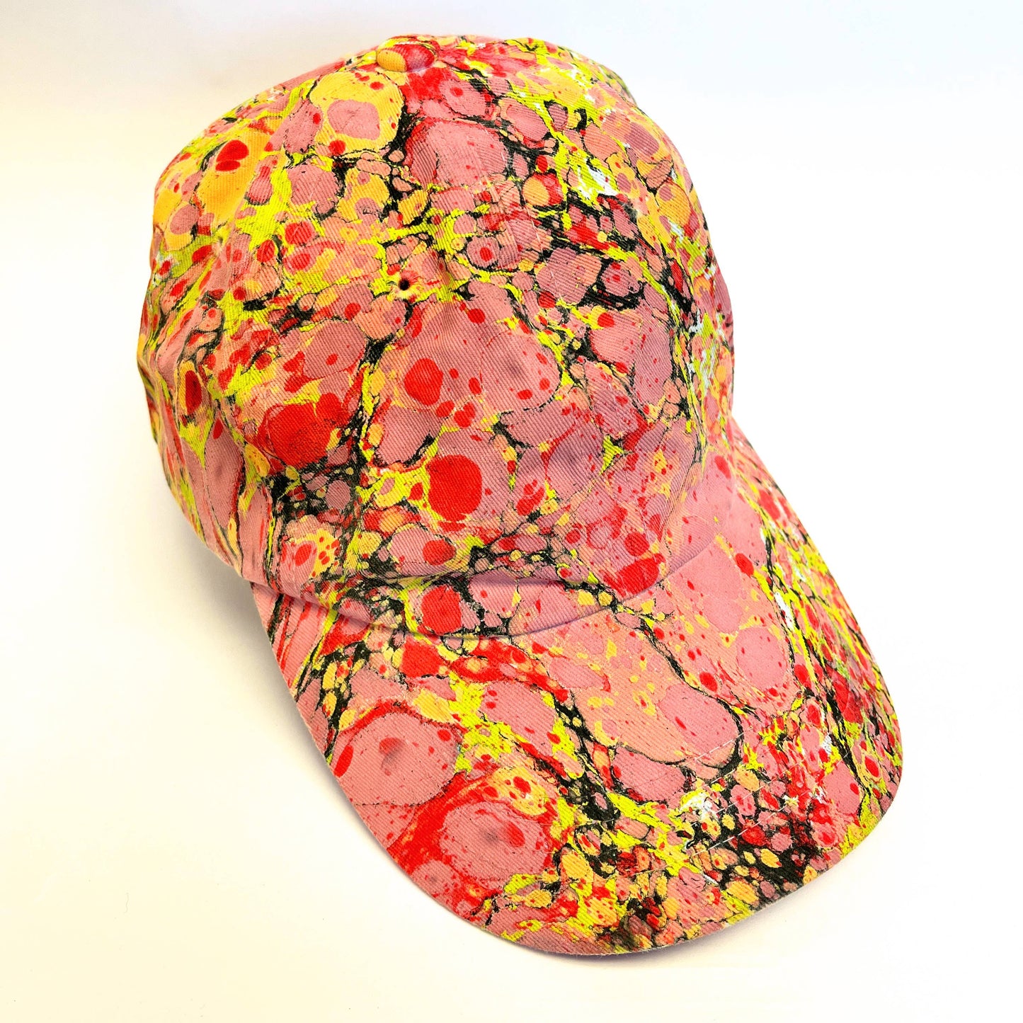 Tempered East - Marbled Dad Hat: Stone: Yellow