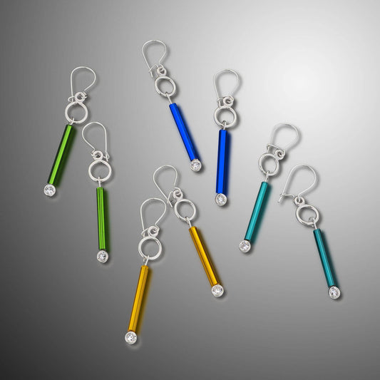 Barb-Wire CZ Earrings - PMA Store at the Portland Museum of Art, Maine