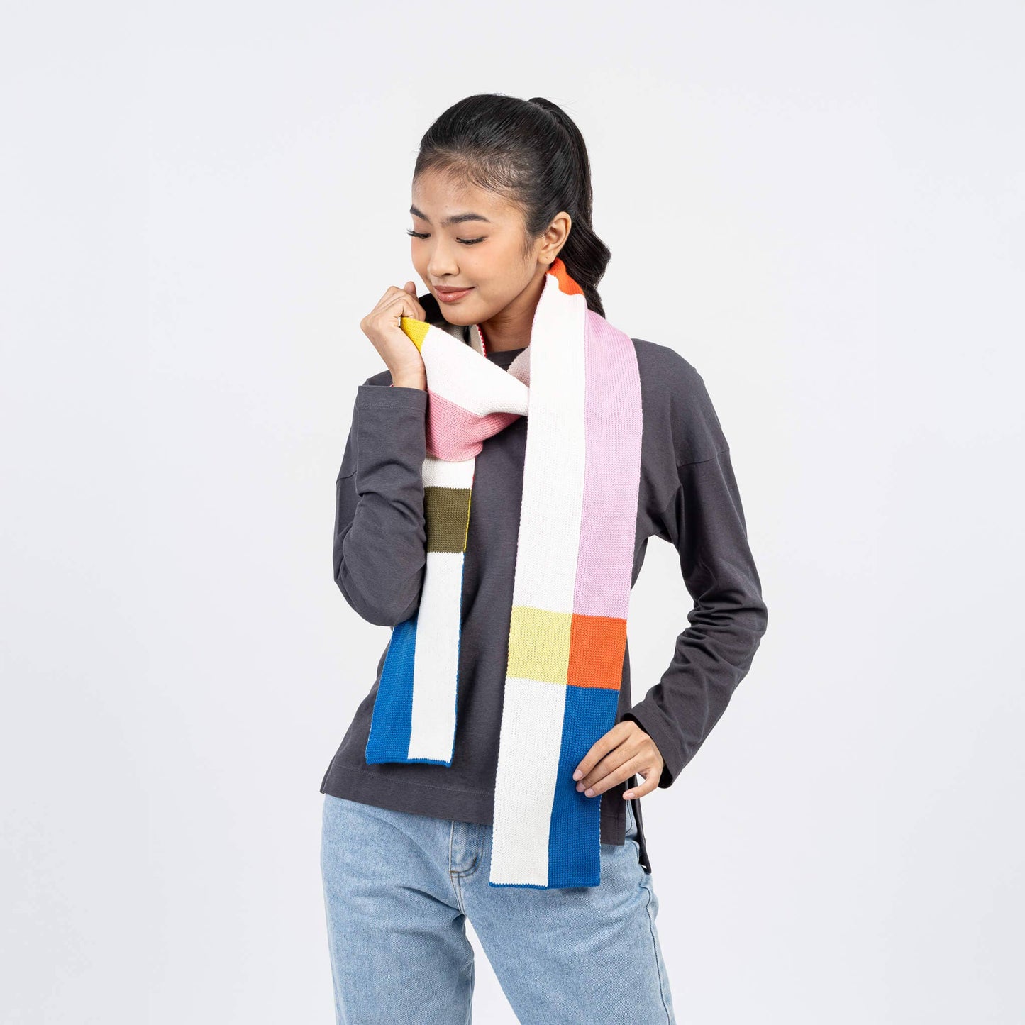 VERLOOP | knits - Chroma Skinny Scarf: Black - PMA Store at the Portland Museum of Art, Maine