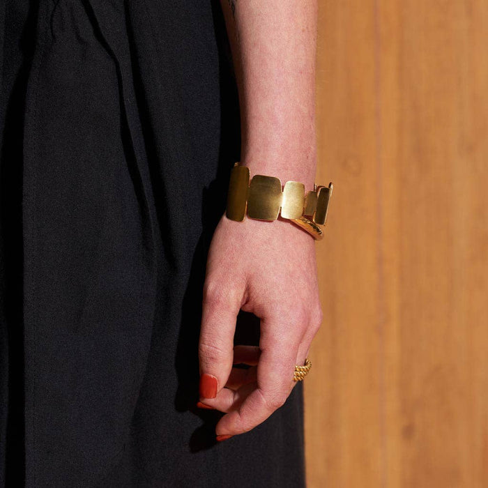 MULXIPLY - Mod Cairn Adjustable Cuff Bracelet - Brass