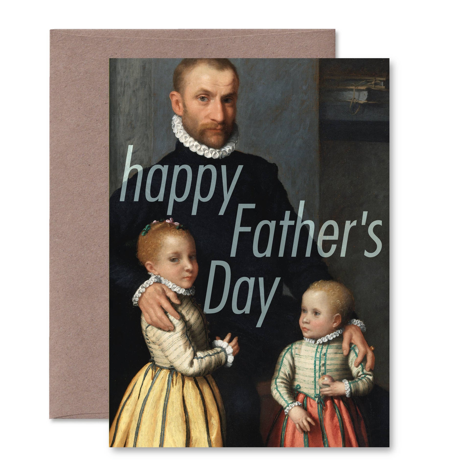 Pictrix Design - "Happy Father's Day" (gentleman) A6 card: Recycled white envelopes - PMA Store at the Portland Museum of Art, Maine