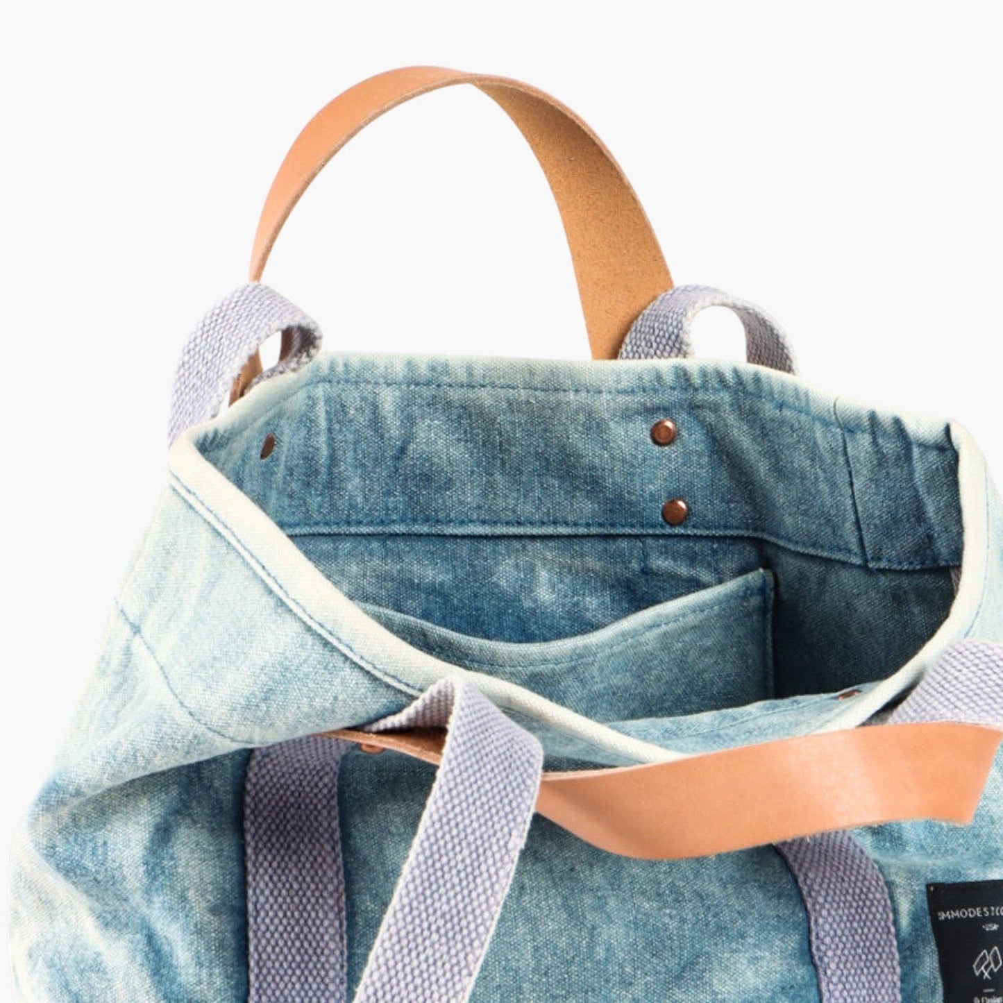 IMMODEST COTTON - Lunch Tote | Acid Wash - PMA Store at the Portland Museum of Art, Maine