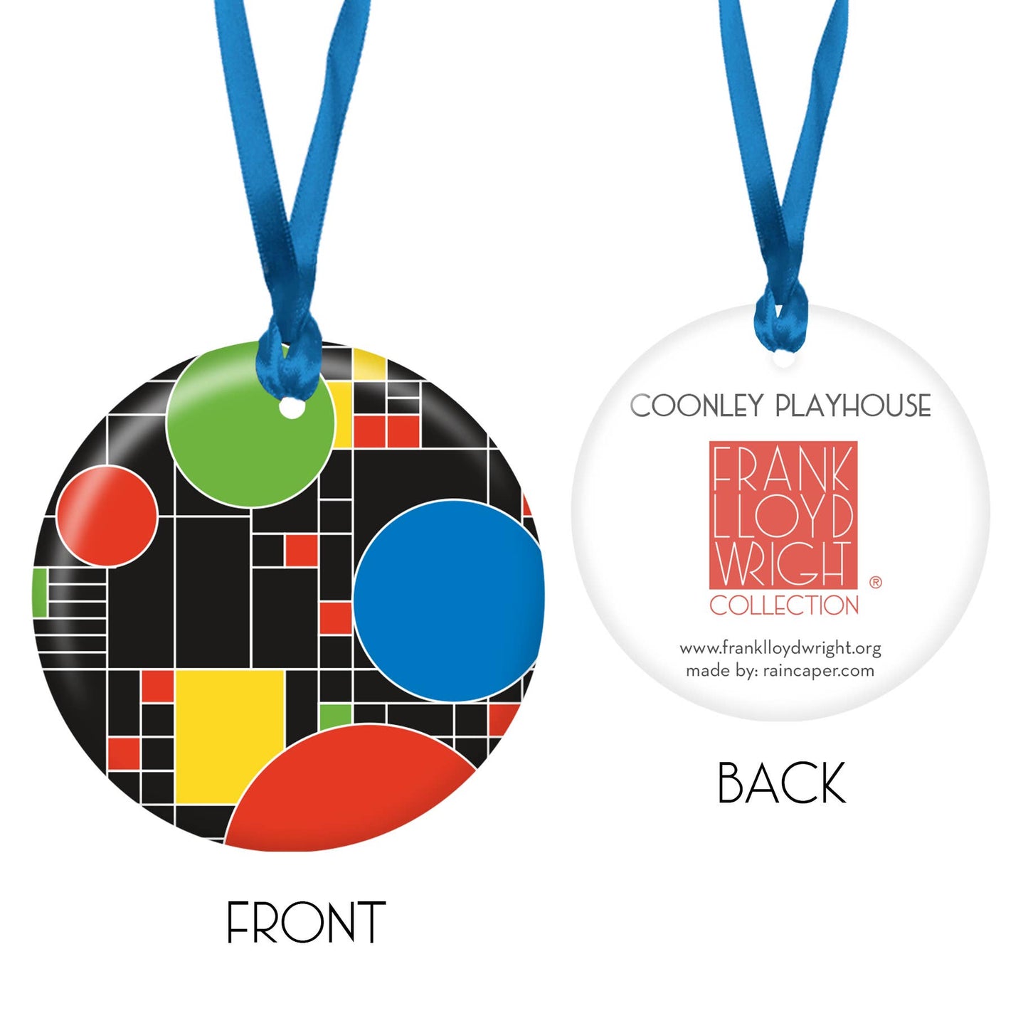 Frank Lloyd Wright Coonley Playhouse Keepsake Ornament - PMA Store at the Portland Museum of Art, Maine