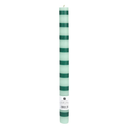 Green Stripe Taper Candle | POS Unit | Gifts | - PMA Store at the Portland Museum of Art, Maine