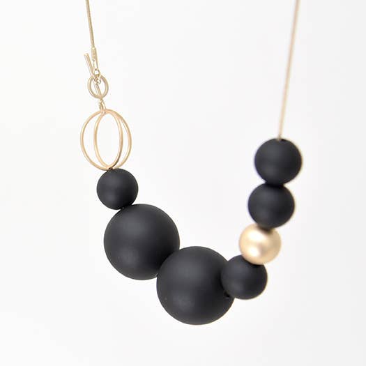 Pursuits - Orbits Necklace: Silver Aqua
