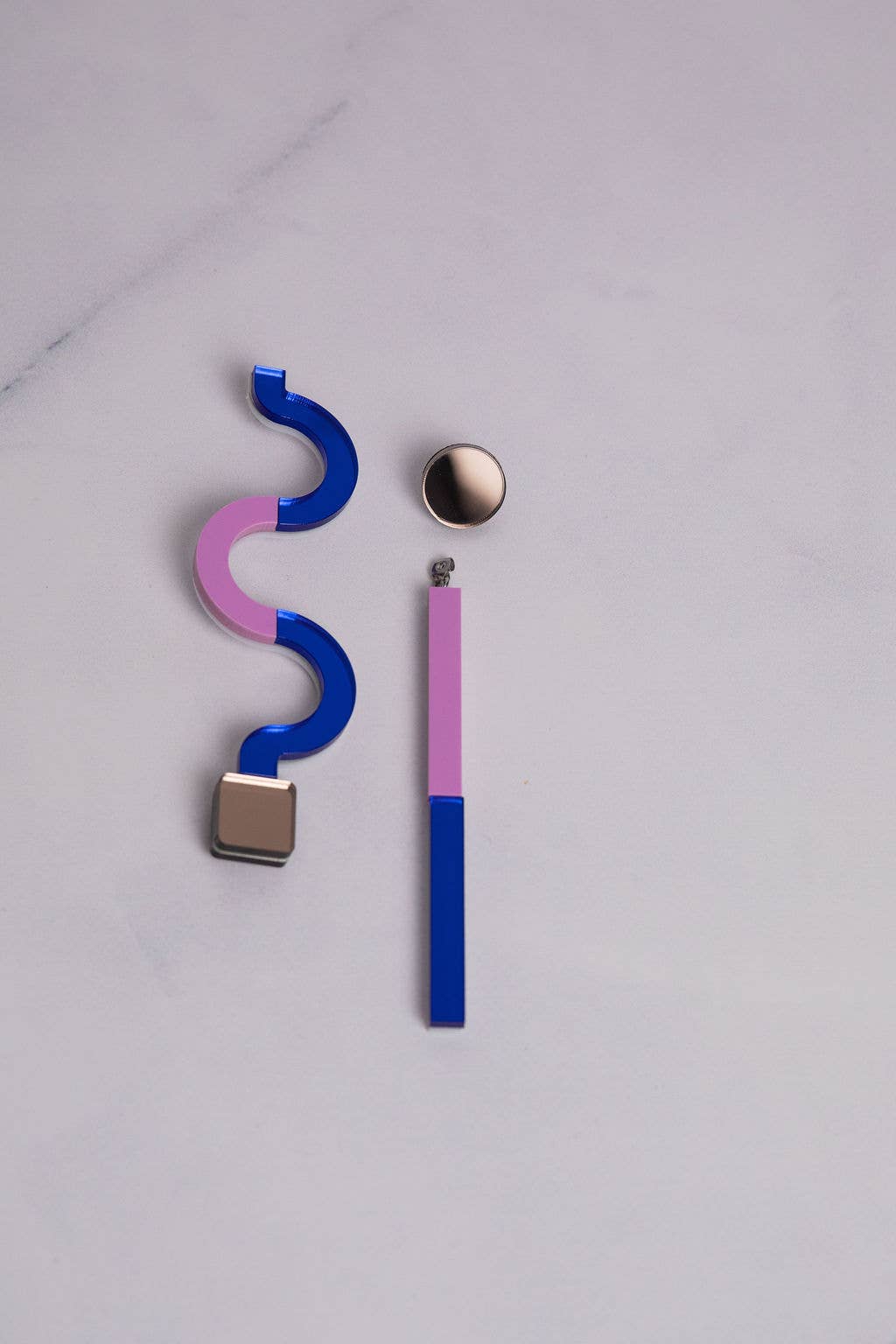 Pamela Coromoto - NEW Memphis Statement Earrings - Bold & unforgettable: Electric Blue