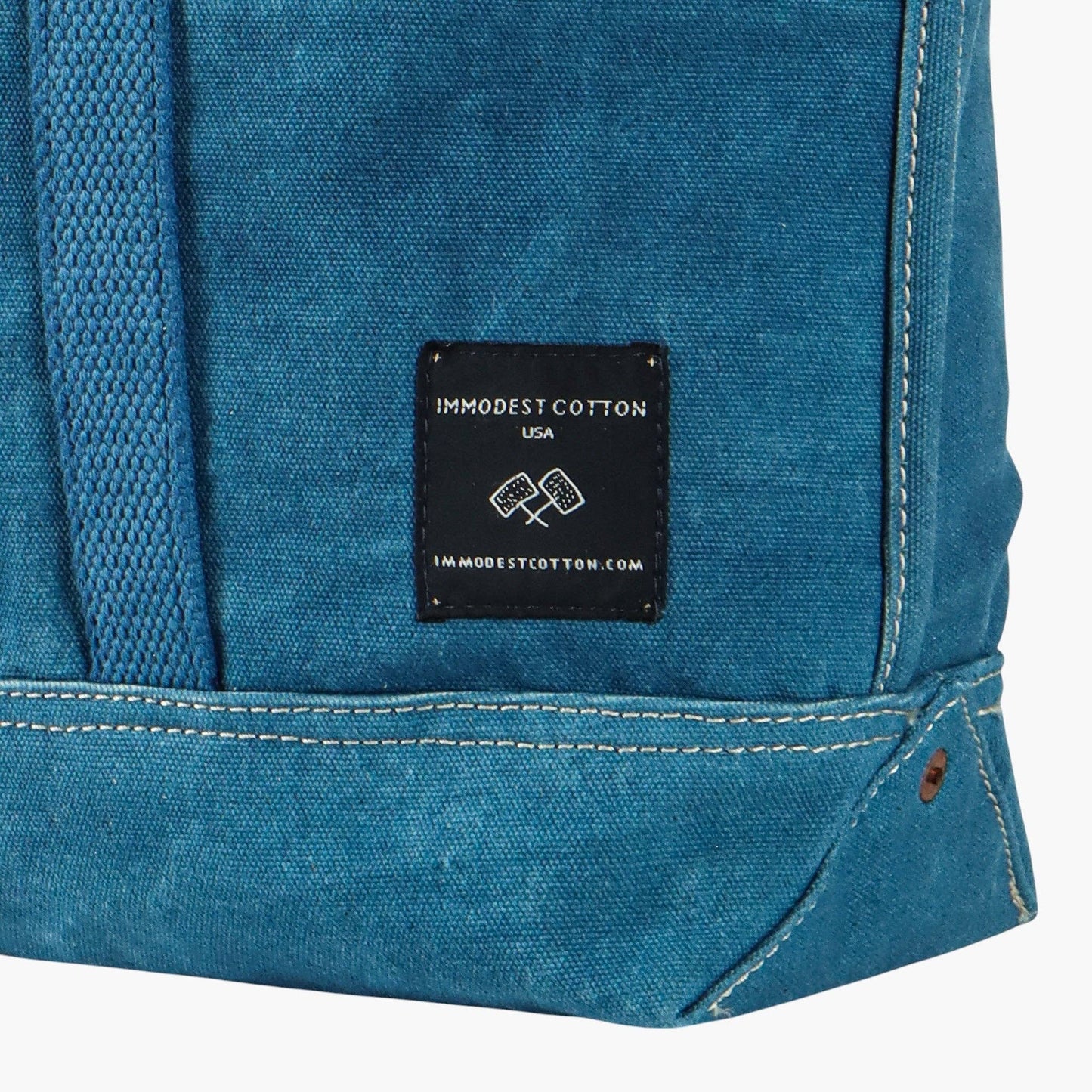 IMMODEST COTTON - Small East West Tote | Indigo - PMA Store at the Portland Museum of Art, Maine