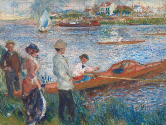 Pomegranate - Auguste Renoir: Oarsmen at Chatou 500-piece Jigsaw Puzzle - PMA Store at the Portland Museum of Art, Maine