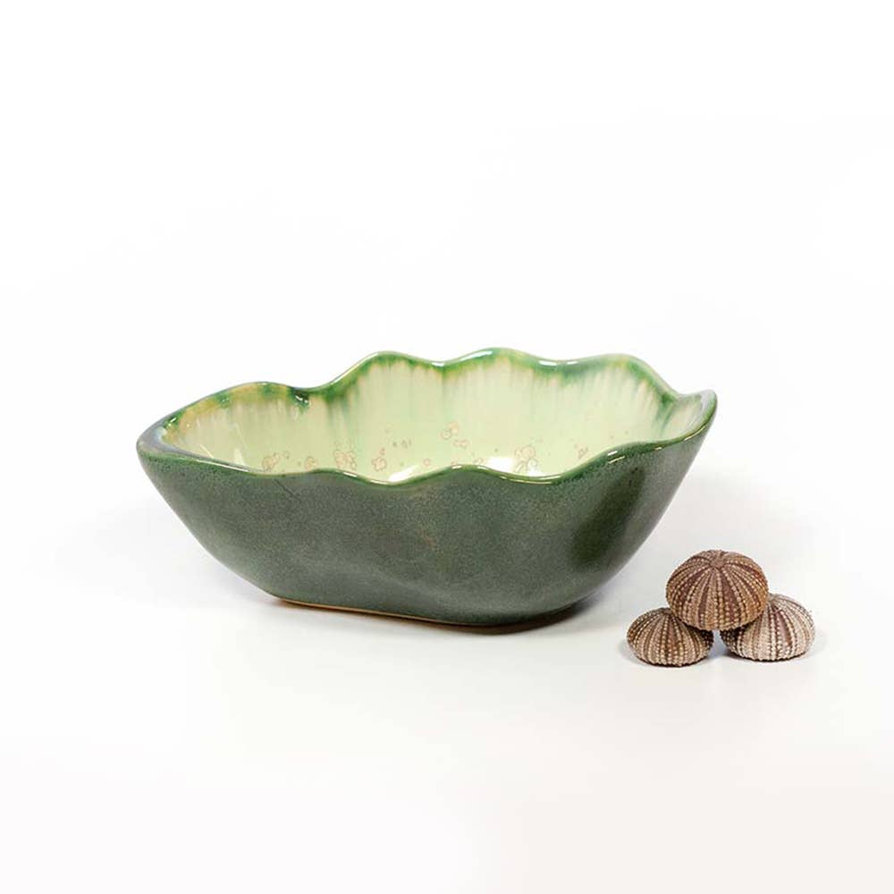 Alison Evans Ceramics - Small Oyster Bowl: Seafoam - PMA Store at the Portland Museum of Art, Maine