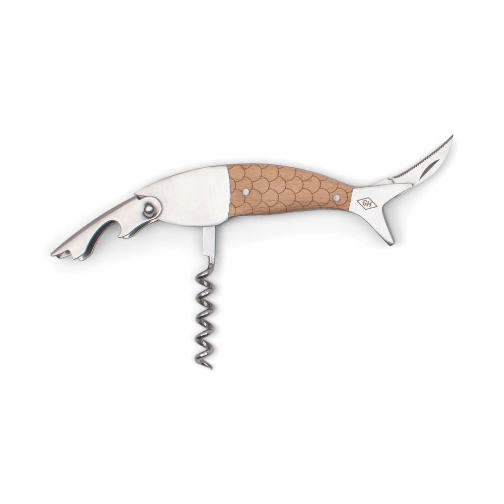 Gentlemen's Hardware - Fish Shaped Waiters Corkscrew - PMA Store at the Portland Museum of Art, Maine