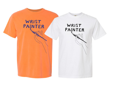 Sascha Braunig; Wrist Painter Tee Shirt in Orange