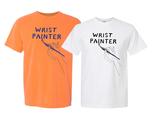 Sascha Braunig; Wrist Painter Tee Shirt in Orange