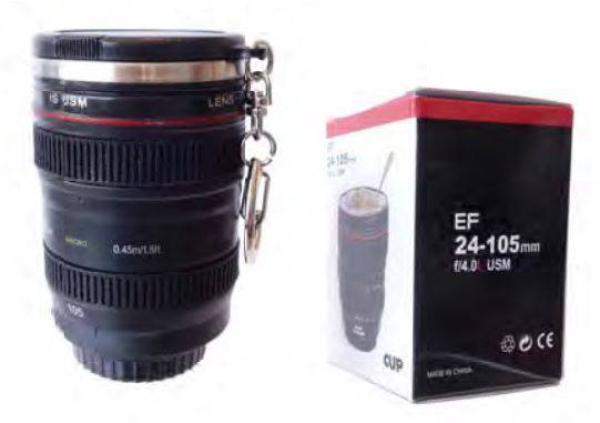 Mini Camera Lens Travel Mug - PMA Store at the Portland Museum of Art, Maine