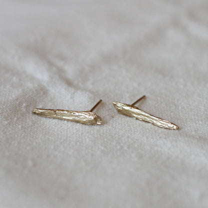 Phyllite Earrings 14kt Gold