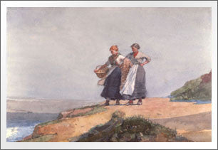 Looking out to Sea, Cullercoats, 1882 by Winslow Homer