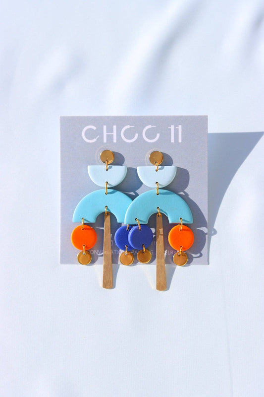 MIRANDA EARRINGS (COLOR BLOCK): Color block II - PMA Store at the Portland Museum of Art, Maine