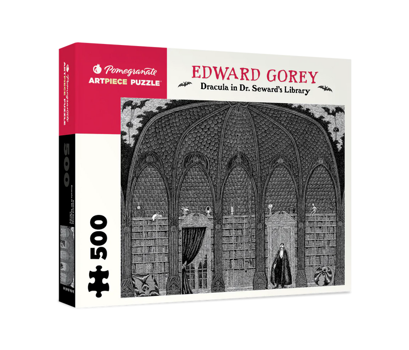 Edward Gorey: Dracula in Dr. Seward's Library 500-piece Jigsaw Puzzle