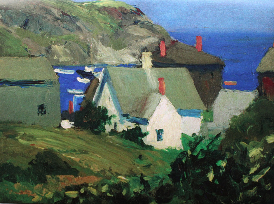 Placemat: Monhegan Houses, Maine. 1916-1919 by Edward Hopper