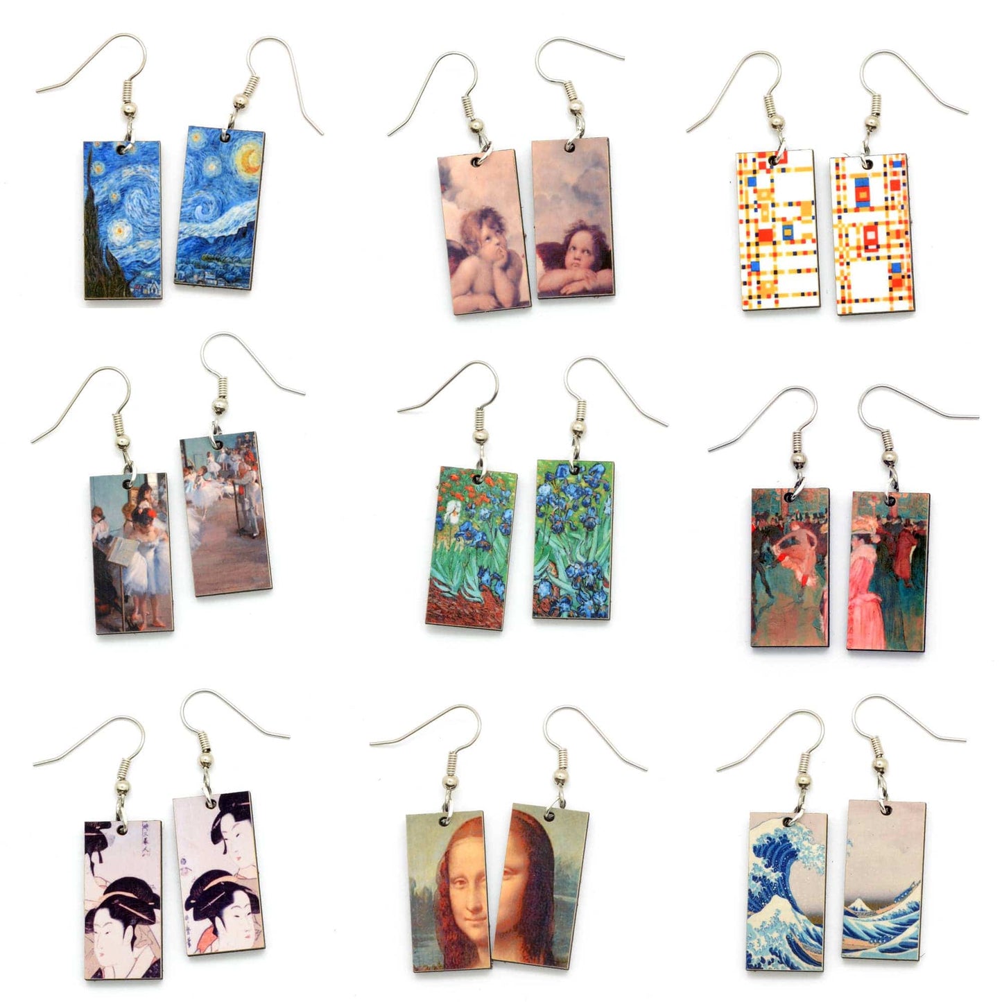 Famous Art Dangle Earrings - PMA Store at the Portland Museum of Art, Maine
